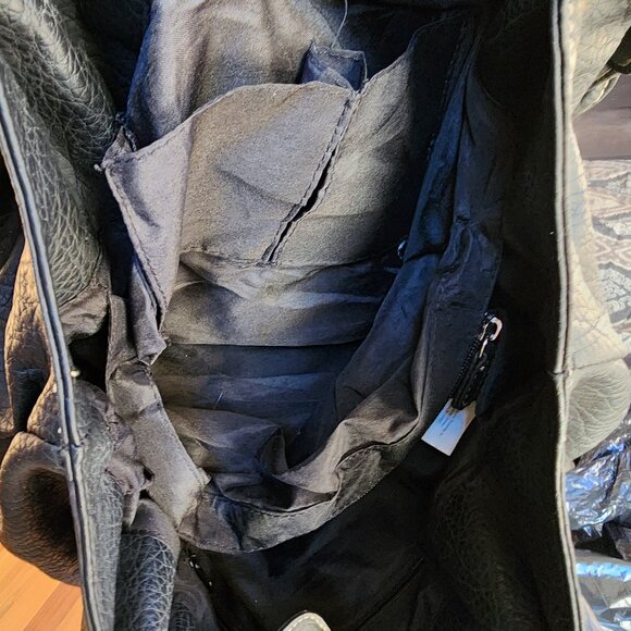 Payless Shoe Source Vegan Leather Black Shoulder Bag - Picture 11 of 16